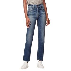 Frame Le Sylvie Slender Straight Heritage Denim Jeans in Halston Blue